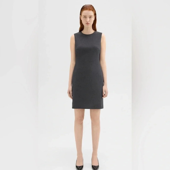 Theory Sleeveless Fitted Dress in Good Wool sz 10 - Picture 1 of 8
